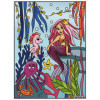 photo-Coloriage - Sirène - Tableau à colorier - Avec contours velours noir - Dès 3 ans