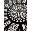 Coloriage - Mandala soleil - Tableau à colorier - Avec contours velours noir - Dès 3 ans