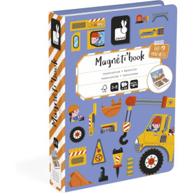 photo-Jeu éducatif - Magnéti'Book - Chantier - 50 magnets + 18 modèles - Invente des histoires - Janod