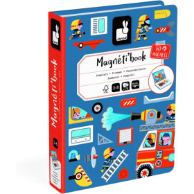 photo-Jeu éducatif - Magnéti'Book - Pompiers - 60 magnets + 18 modèles - Invente des histoires - Janod