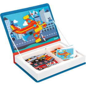 Jeu éducatif - Magnéti'Book - Pompiers - 60 magnets + 18 modèles - Invente des histoires - Janod
