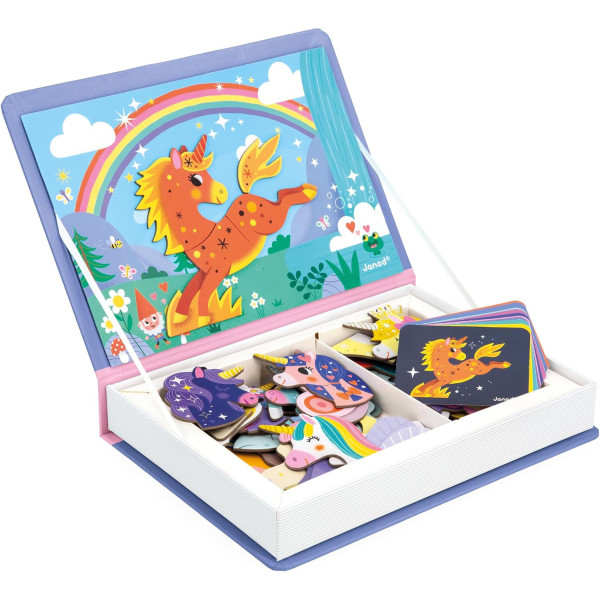 Jeu éducatif - Magnéti'Book - Licorne - 44 magnets + modèles - Invente des histoires - Janod