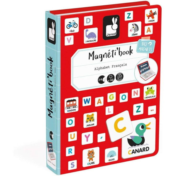 photo-Jeu éducatif - Magnéti'Book - Alphabet - 44 magnets + modèles - Apprentissage - Janod