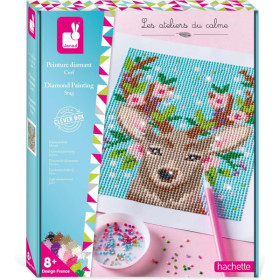 photo-Jeu créatif - Diamond painting - Cerf - Enfant - Dès 8 ans - Janod