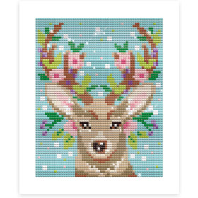 Jeu créatif - Diamond painting - Cerf - Enfant - Dès 8 ans - Janod