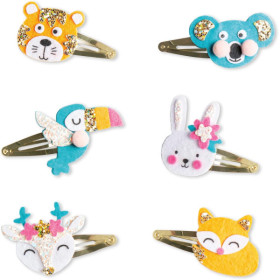 Jeu créatif - Création de barrettes - 6 modèles animaux - Dès 6 ans - Janod