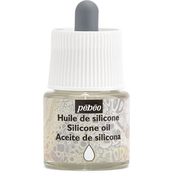 photo-Huile de silicone - Pébéo - Transparent - Flacon de 45 ml