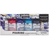 photo-Peinture acrylique - Pouring - Pébéo - 6 flacons - 118ml - Assortiment couleurs