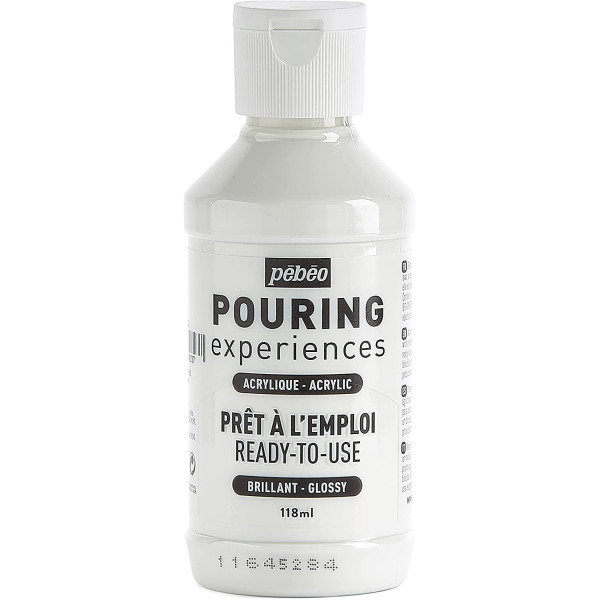 Peinture acrylique - Pouring - Pébéo - 6 flacons - 118ml - Assortiment couleurs
