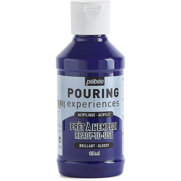 Peinture acrylique - Pouring - Pébéo - 6 flacons - 118ml - Assortiment couleurs