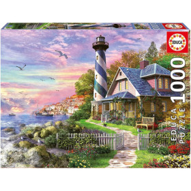 photo-Puzzle - Phare à Rock Bay - Paysage marin - 1000 pièces - Dès 14 ans - Educa
