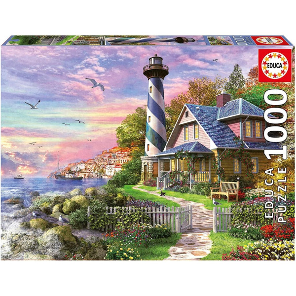 photo-Puzzle - Phare à Rock Bay - Paysage marin - 1000 pièces - Dès 14 ans - Educa