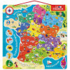 Puzzle - Carte de la France et régions - 93 pièces aimantées - Dès 7 ans - Janod