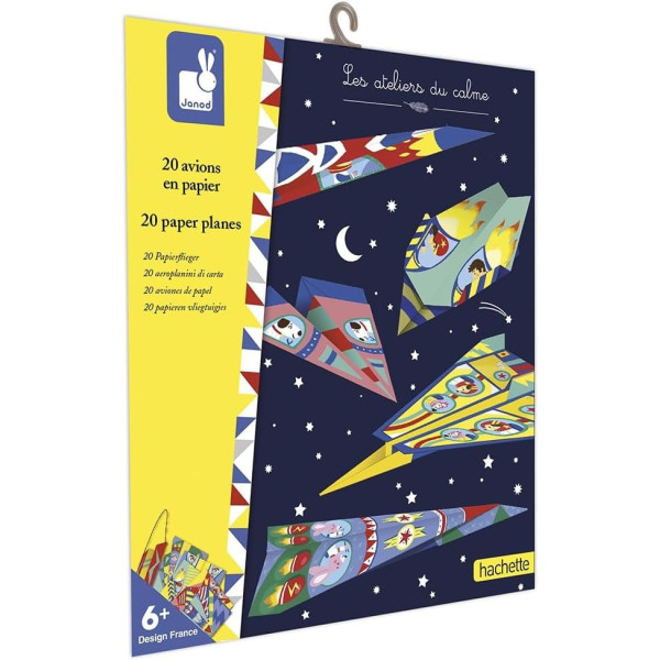 photo-Jeu créatif - Créer des avions en papier - 20 modèles - Dès 6 ans - Janod