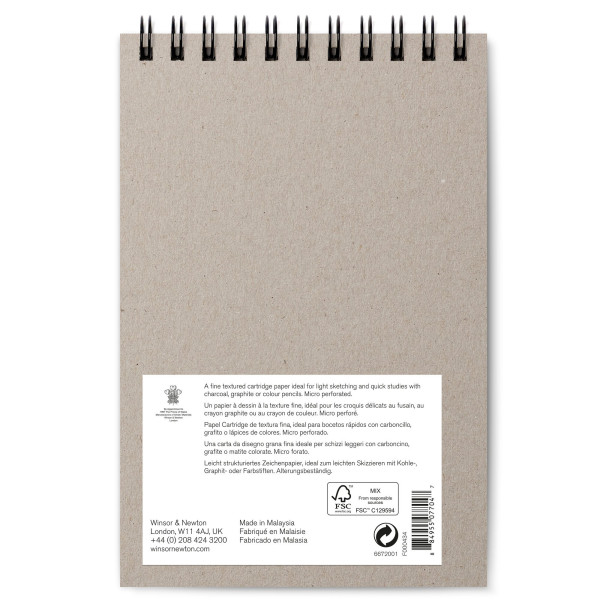 Bloc - Croquis - Dessin - A5 - 110g - 50 feuilles - Spirale - Winsor et Newton