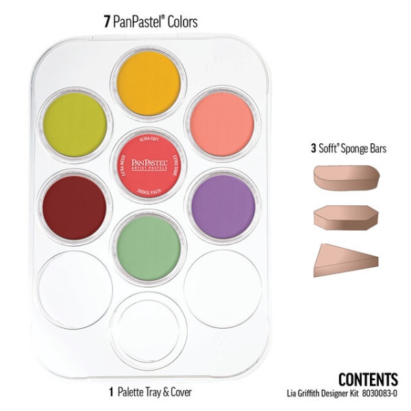 Pâte pastel - PanPastel - Ultra douce - Assortiment 7 tons vifs + applicateurs