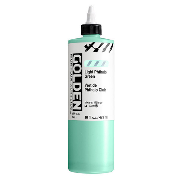 photo-Encre acrylique - Extra-fine - Vert de phtalo clair - Dessin, calligraphie - Golden - 473ml
