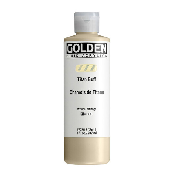 photo-Peinture acrylique - Chamois de titane - Fluide - Pigments intenses - Golden - 237ml