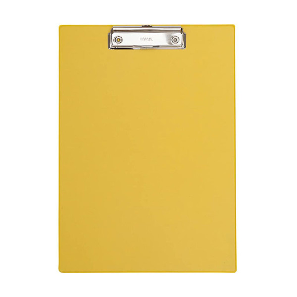 Porte-bloc plastifié - format A4 - jaune - MAUM | Artmania