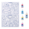 Kit peinture pour fenêtres - 4 couleurs - Motifs - Assortiment - Lefranc Bourgeois
