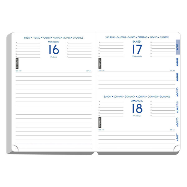 Agenda scolaire 2022/2023 Forum Metric Exacompta 12 x 17 cm noir