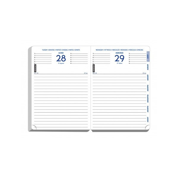 Agenda scolaire 2022/2023 - Eden - Rose poudré - 12 x 17 cm - Exacompta