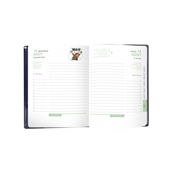 Agenda scolaire 2022/2023 - Noir - Campus - 12 x 17 cm - Exacompta