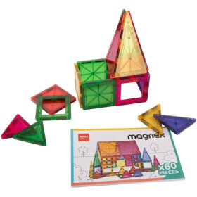 Jeu de construction - Magnétique 3D - 60 pièces - Magnex - Apli - Dès 6 ans