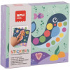 photo-Coffret de gommettes - 8 fiches illustrées - Animaux de l'océan - Dès 3 ans - Apli