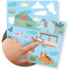 Coffret de gommettes - 8 fiches illustrées - Animaux de la savane - Dès 3 ans - Apli