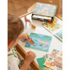 Coffret de gommettes - 8 fiches illustrées - Animaux de la savane - Dès 3 ans - Apli