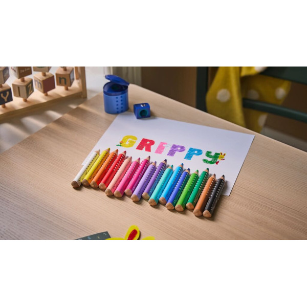 Crayons de couleur - Ergonomique - Mine XXL Jumbo - 10 couleurs - Faber-Castell