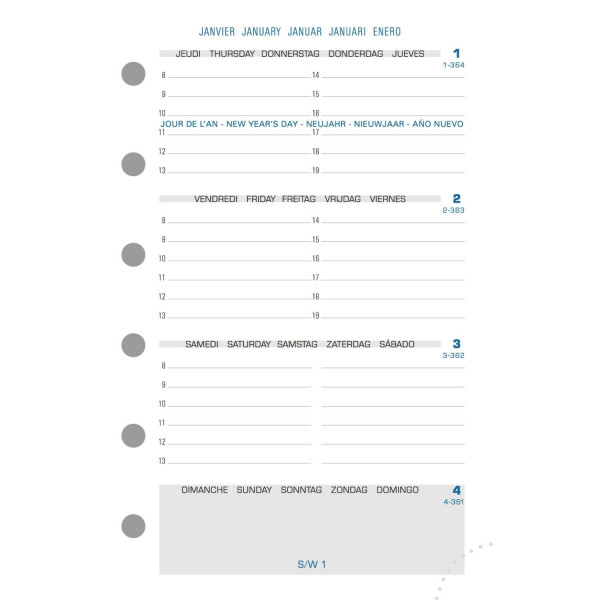 Recharge pour agenda - Exatime 14 - 2022/2023 - 14212E - Septembre à décembre