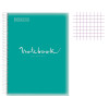 Cahier - A4 (21x29,7cm) - Petits carreaux - 80 pages - couverture en polypro turquoise - à spirale - Notebook Miquelrius