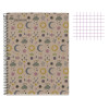Cahier - A4 21x29,7(cm) - Petits carreaux - 80 pages - couverture en carton - à spirale - Miquelrius | Artmania