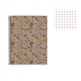 Cahier - A5 14,8x21(cm) - Petits carreaux - 80 pages - couverture en carton - à spirale - Miquelrius | Surdisocunt