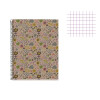 Cahier - A5 14,8x21(cm) - Petits carreaux - 80 pages - couverture en carton - à spirale - Miquelrius | Surdisocunt