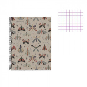 Cahier - A5 14,8x21(cm) - Petits carreaux - 80 pages - couverture en carton - à spirale - Miquelrius | Artmania