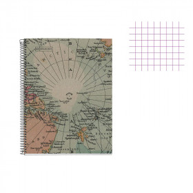 Cahier - A5 14,8x21(cm) - Petits carreaux - 80 pages - couverture en carton - à spirale - Miquelrius | Artmania