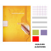 Cahier de musique - A4 (21x29,7cm) - Grands carreaux - 48 pages - couverture en carton - sans spirale - Clairefontaine