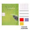 Cahier de musique - A4 (21x29,7cm) - Grands carreaux - 48 pages - couverture en carton - sans spirale - Clairefontaine