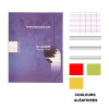 Cahier de musique - 17x22(cm) - Grands carreaux - 48 pages - couverture en carton - sans spirale - Clairefontaine - Calligraphe