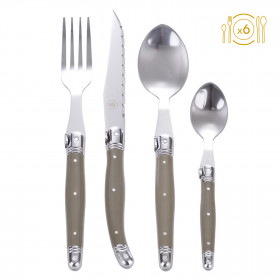 Ménagère - Laguiole - 24 pièces - Couteaux - Cuillères - Fourchettes - Petites cuillères