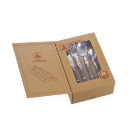 Ménagère - Laguiole - 24 pièces - Couteaux - Cuillères - Fourchettes - Petites cuillères