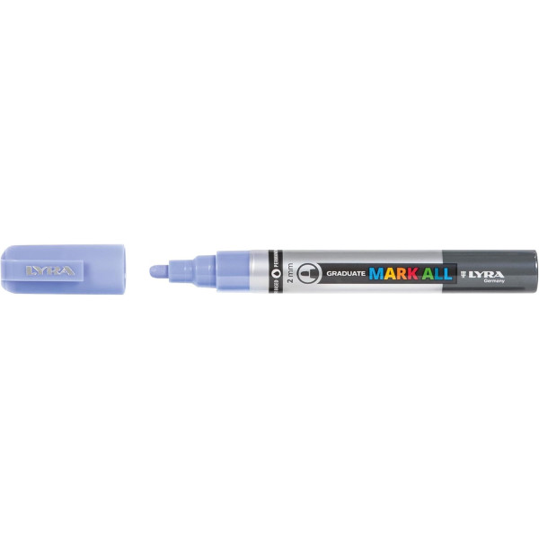 Marqueurs - Indélébile - Permanent - 6 couleurs pastel - Pointe ronde 2mm - Lyra