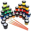 Peinture acrylique - Valise métal - 34 pots + 4 pinceaux + 1 guide mélange - Daler Rowney
