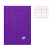 Cahier - A4 (21x29,7cm) - Grands carreaux - 96 pages - couverture en polypro - sans spirale - Clairefontaine - Mimesys