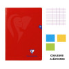 Lot de 4 cahiers - A4 (21x29,7cm) - Grands carreaux - 96 pages - couverture en polypro - sans spirale - Clairefontaine - Mimesys