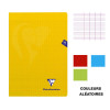 Lot de 4 cahiers - A4 (21x29,7cm) - Grands carreaux - 96 pages - couverture en polypro - sans spirale - Clairefontaine - Mimesys