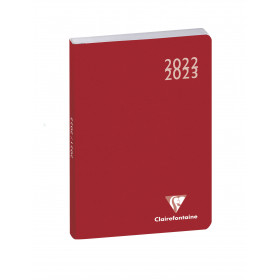 photo-Agenda scolaire 2022/2023 Forum Work&After Exacompta 10 x 15 cm rouge